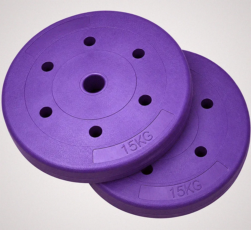 Hantelscheiben 15kg Paar 1 Zoll Standard Vinyl 30kg Set Home Gym Gewichtheben