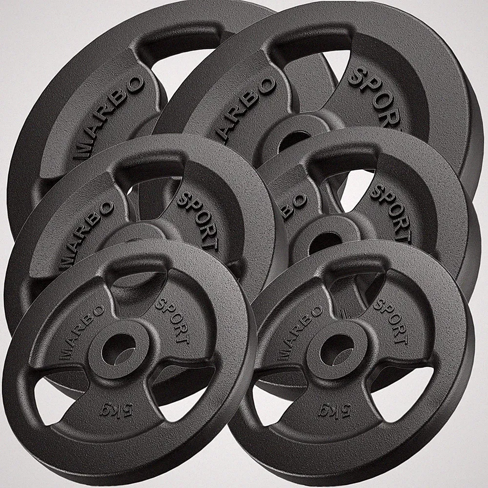Hantelscheiben aus Gusseisen Set 60 kg / 2x15kg + 2x10kg + 2x5kg Marbo Sport