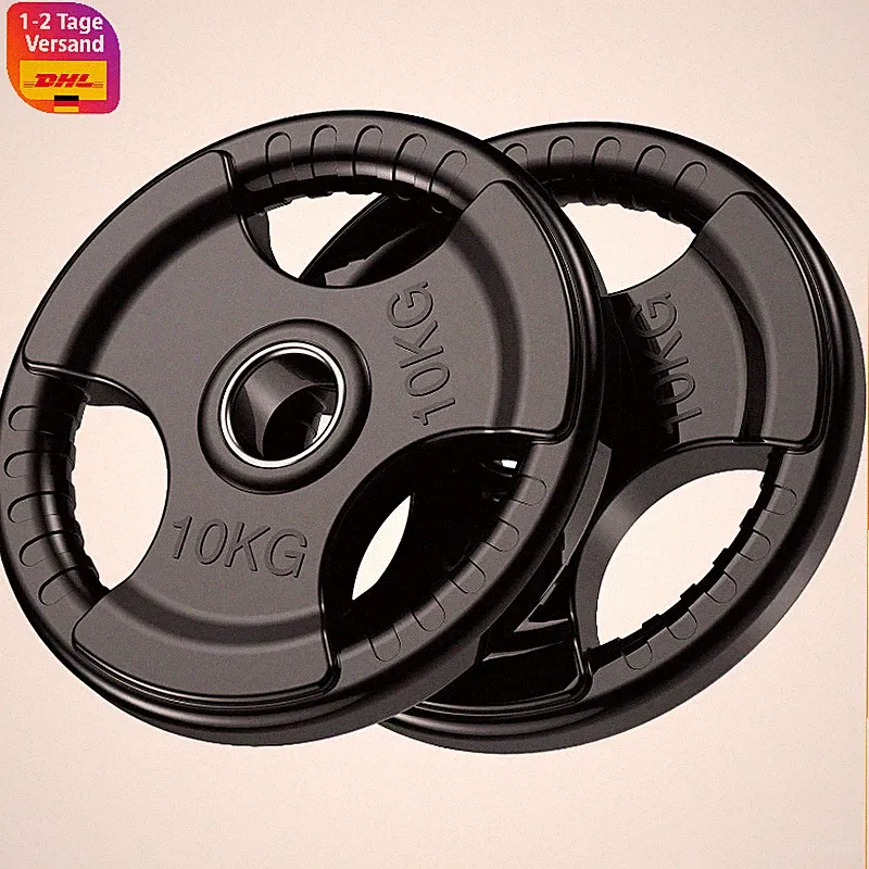 Hantelscheiben Ø50mm Gummi-Finish 1,25-25kg Set für Krafttraining Langhantel