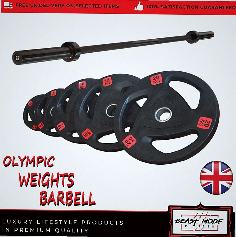 Hantelscheiben Set Paar Gusseisen 2" Lochscheibe Hantel Olympia Langhantel B58