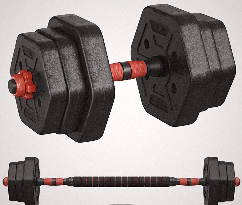 Hantelset 10 kg Kurzhanteln Langhantel Set Hantel Hantelscheiben Krafttraining