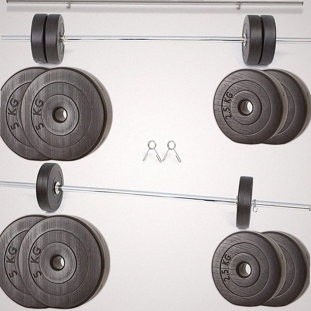 hanteln set 40kg mit langhantel