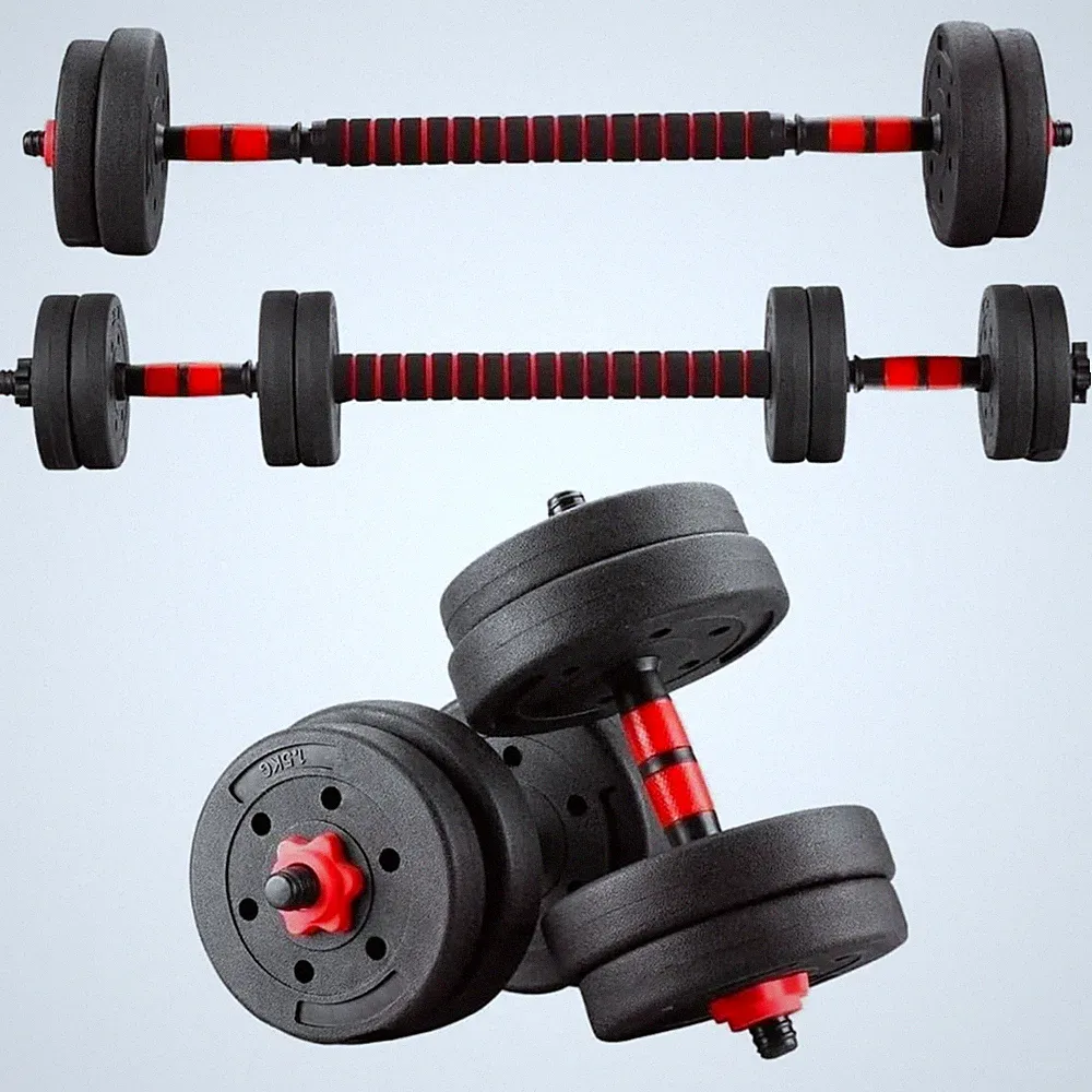 Hantelset 15kg Kurzhanteln Langhantel Krafttraining Muskelaufbau Home Gym
