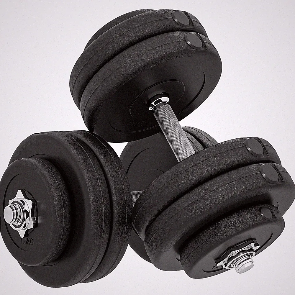 Hantelset 2er Kurzhanteln, 50 kg Kurzhantel Set für Krafttraining, Fitness Stahl