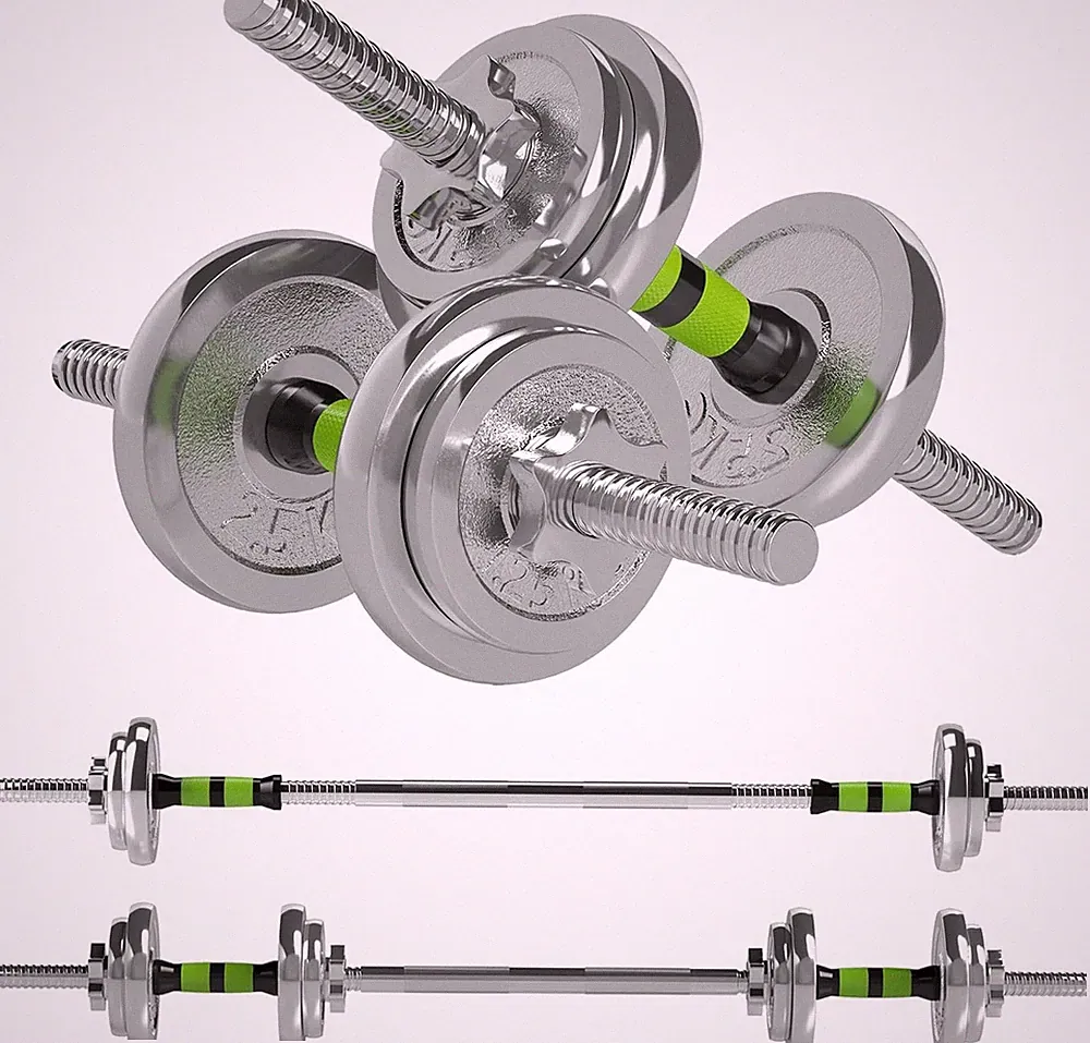 Hantelset Langhantel Gewichte 20kg verstellbar Home Gym Krafttrainingsset