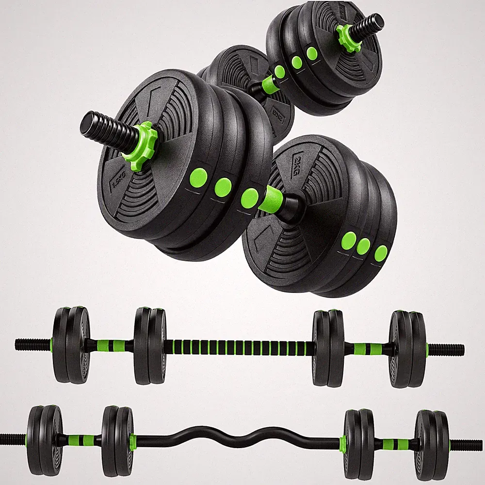 Hantelset verstellbar 15 KG Kurzhantel Set Kurzhanteln Langhanteln Hanteln Set