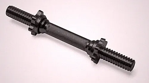 Hantelstange 35 cm schwarz Kurzhantel Hantel Gewichte Dumbbell ø 30 mm