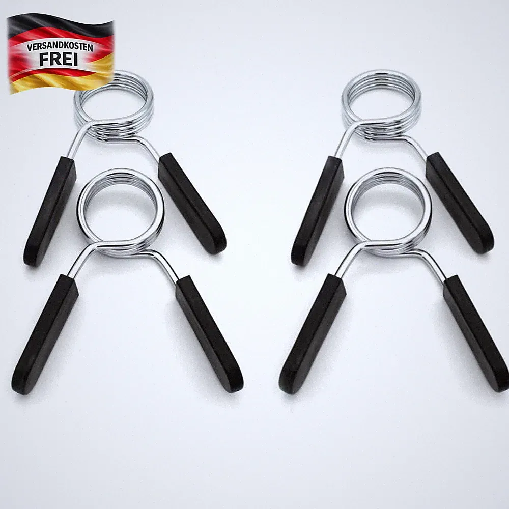 Hantelstangen Federverschluss 4er Set 30mm