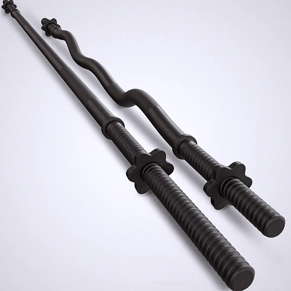 Hantelstangen-Set Langhantelstange 150cm & SZ-Stange 120cm 25mm TREX SPORT