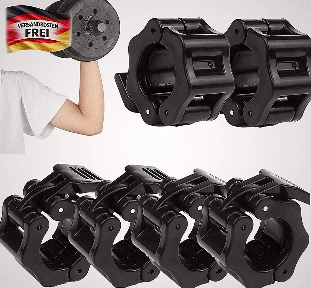 Hantelverschlüsse 30mm Set für Langhanteln Schnellverschluss Fitnessstudio Zubeh