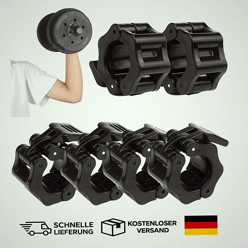 Hantelverschlüsse Knopfund Schnellverschluss Gummi Hantelsicherung 30mm 50mm