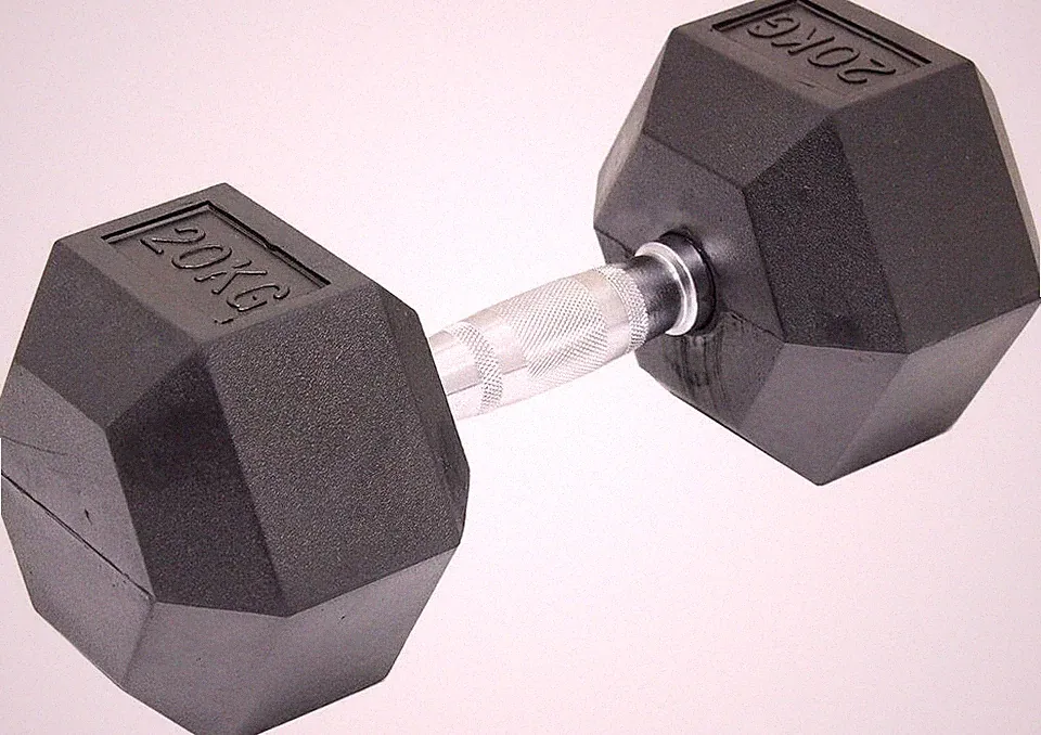 Hex Hanteln Gusseisen Gummi ummantelt Sechseck Hanteln Gewichte Home Gym Set