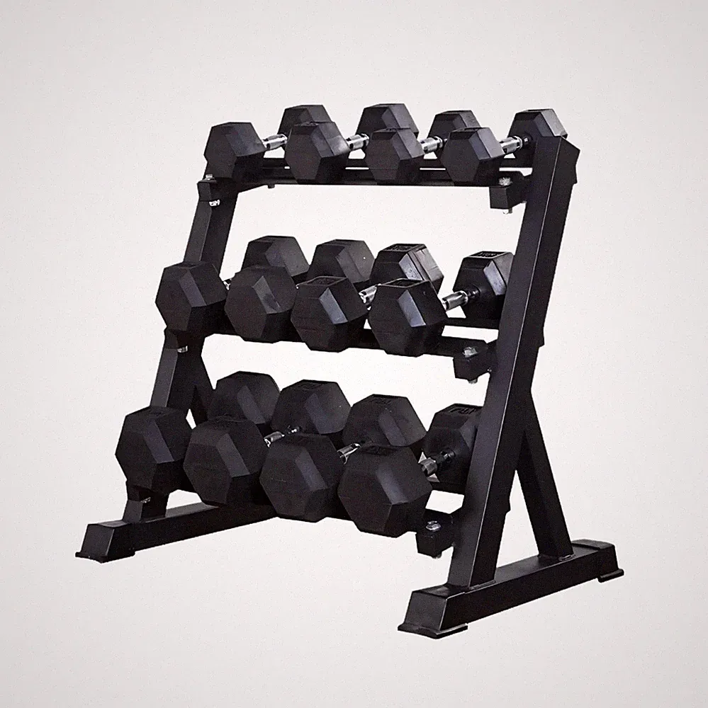 Hex Hanteln Set (2,5kg-30kg) gummibeschichtet Gusseisen Gewichte für Home Gym