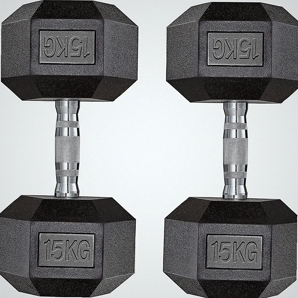Hexagon Hantelset Kurzhanteln 10-30kg Gummi Gusseisen Fitness Training