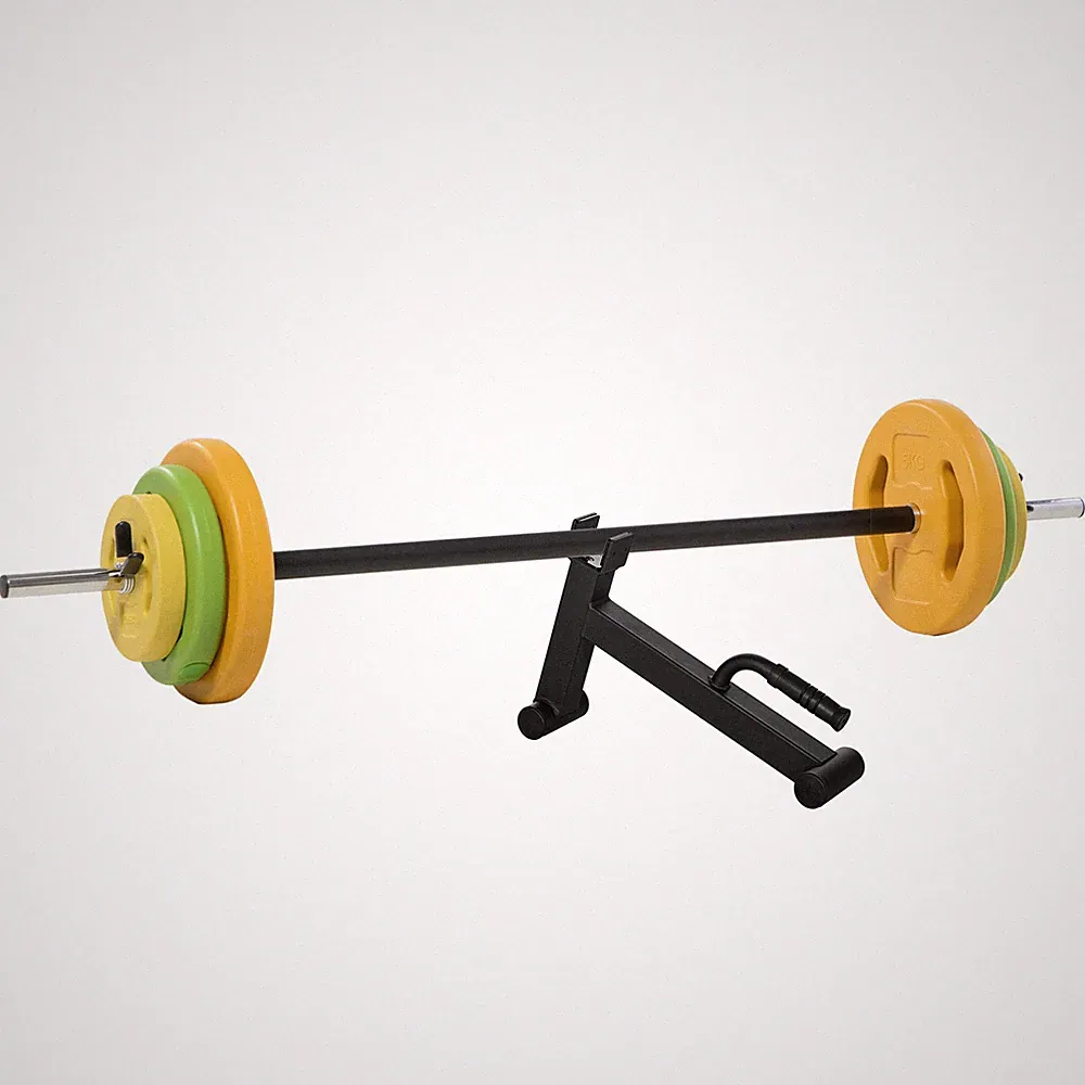 HOMCOM 20kg Langhantel Gewichte Set mit Langhantelheber für Home Gym Krafttraining