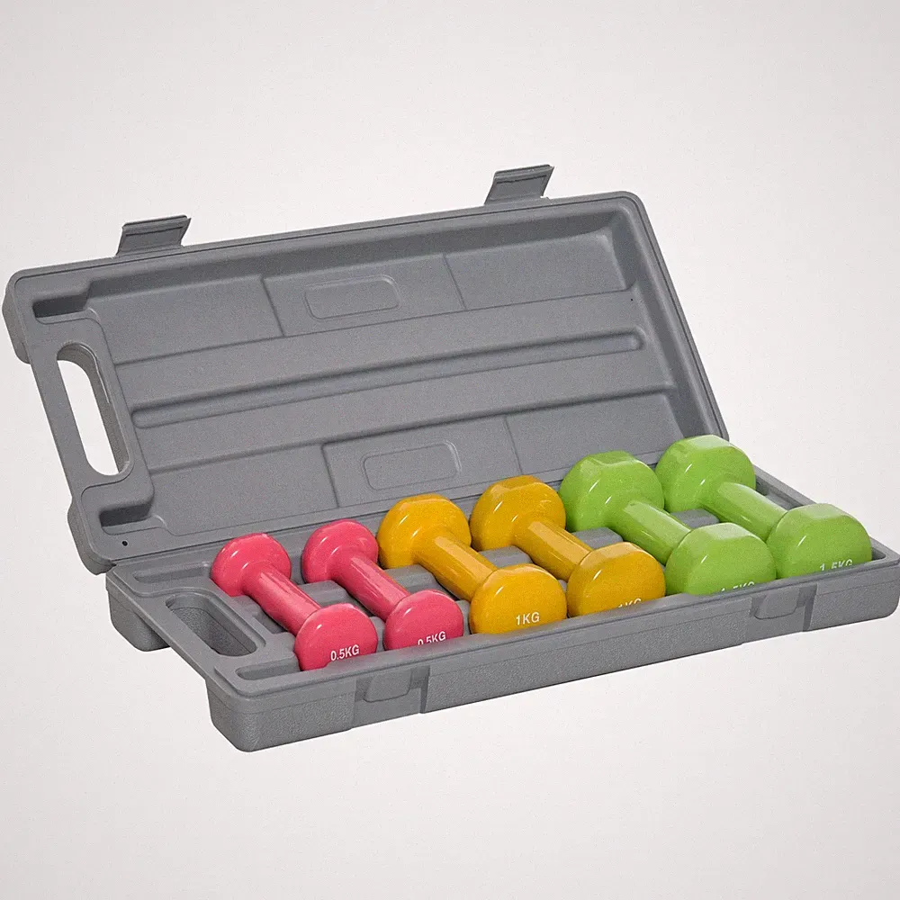 HOMCOM 6kg Hantel Fitness Gewichte Set für Männer und Frauen, Home Gym Workout