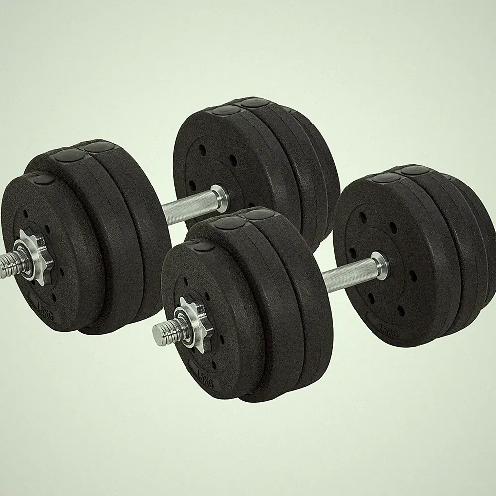 HOMCOM Kurzhantel Set 30KG Stahl PU