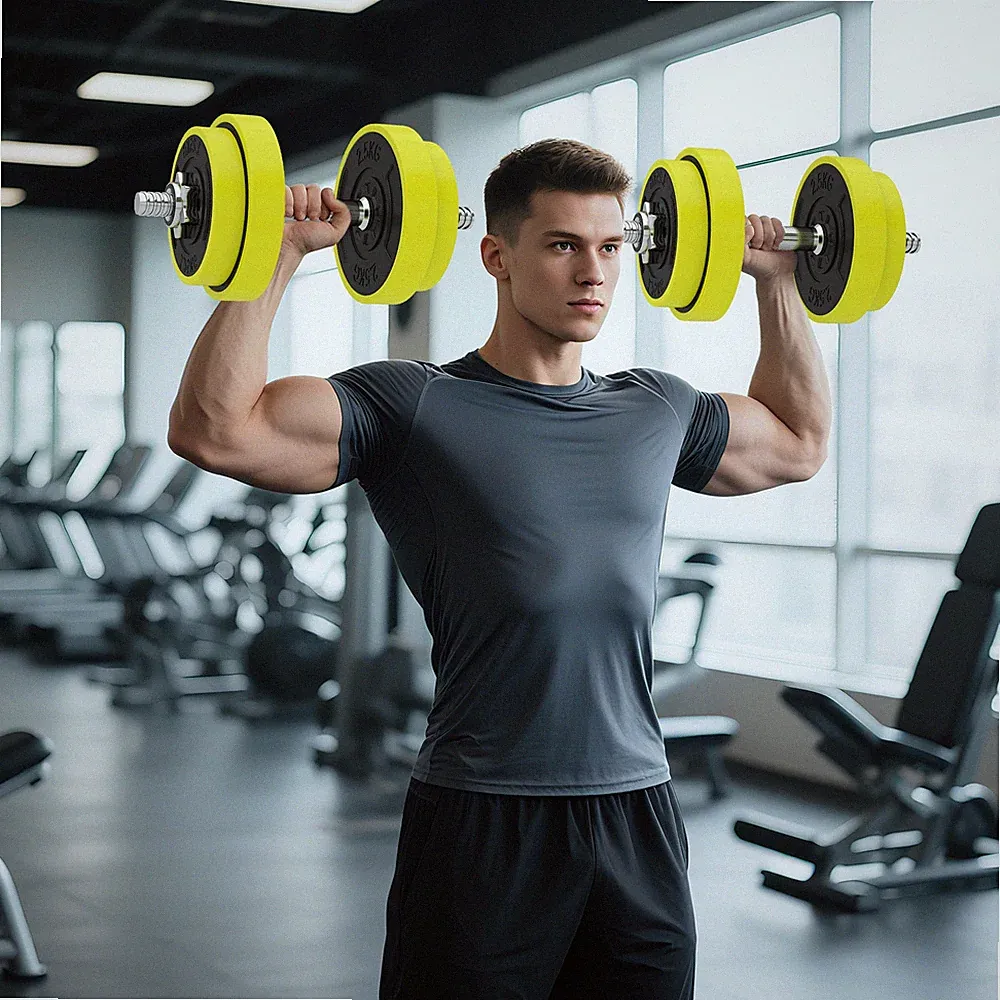 HOMCOM Verstellbare 20KGS Langhantel & Hantel Set für Home Gym Generalüberholt