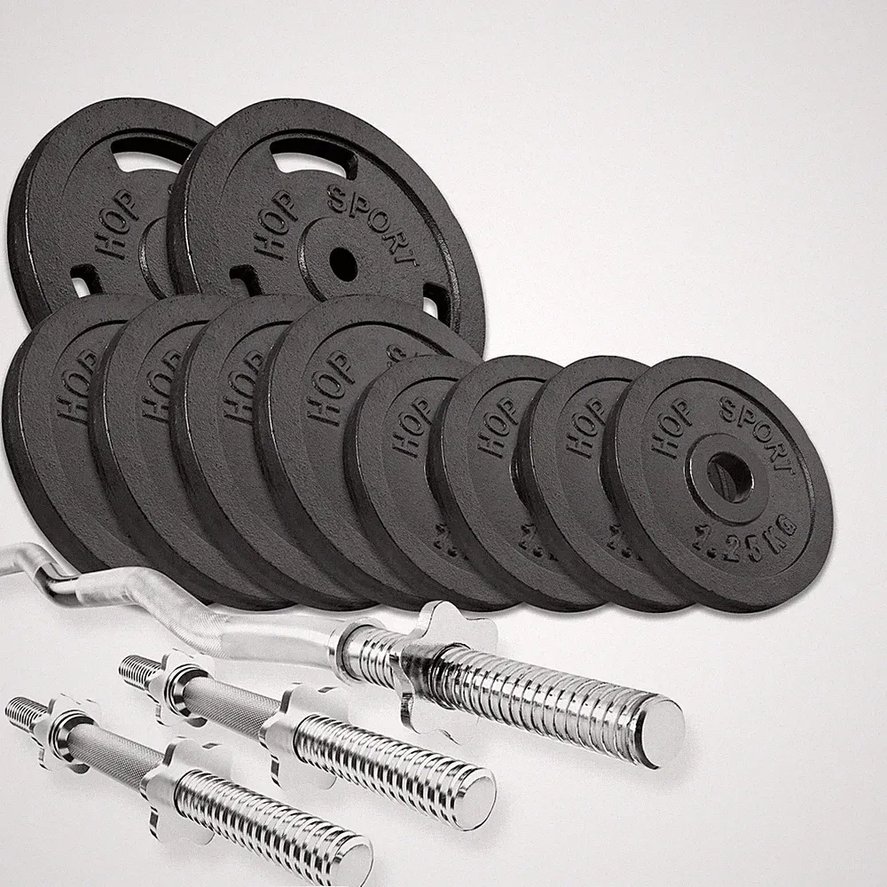 Hop-Sport Guss Hantelset 37kg
