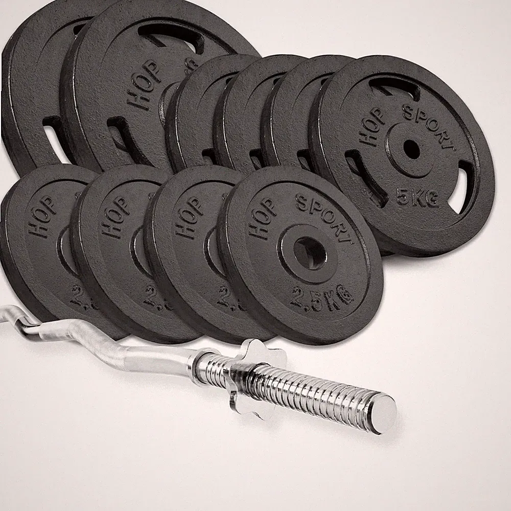 Hop-Sport Gusseisen Hantelset 57kg