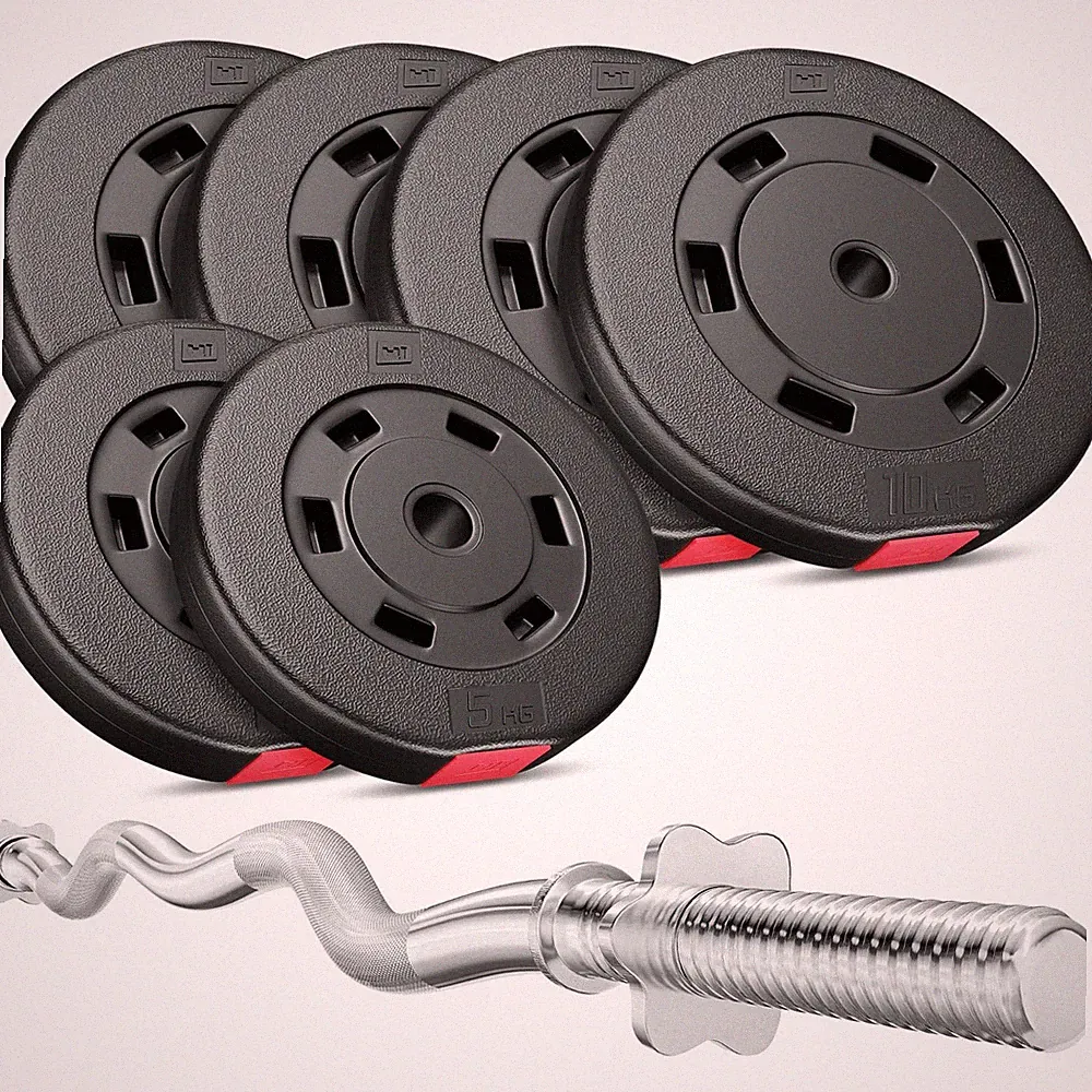 Hop-Sport Hantelset 57 kg SZ-Stange