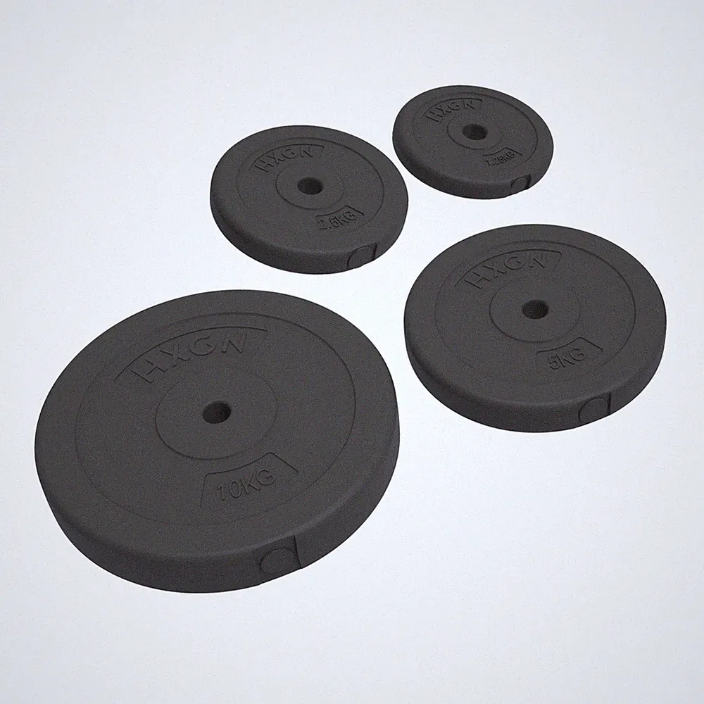 HXGN Standard 1" Hantelscheiben Home Gym Heben 10kg, 5kg, 2,5kg, 1,25kg Sets