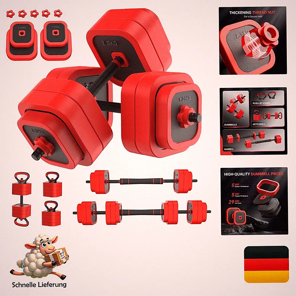 Joroto 4-in-1 verstellbares Hantelset 30kg