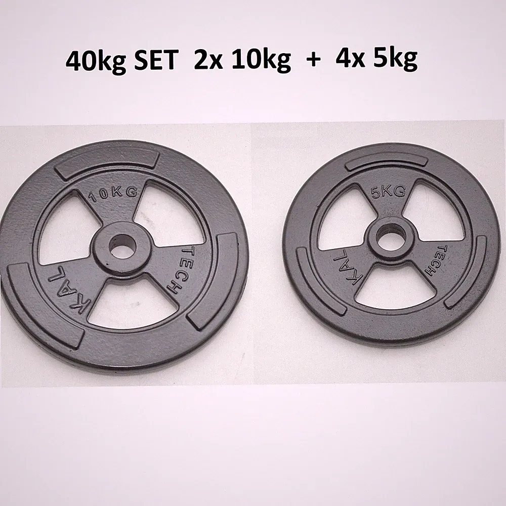 KAWMET Gusseisen Hantelscheiben 40kg
