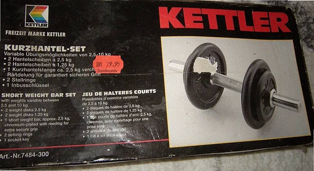 KETTLER Kurzhantel Set 10 kg verstellbar