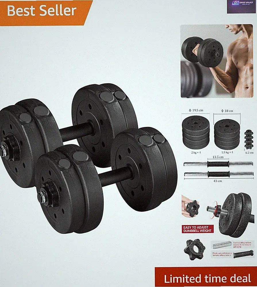 Kompakte & verstellbare Hanteln (15-30KG) - perfekt für individuelles Training