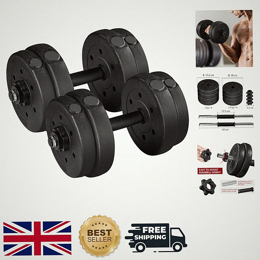 Kompaktes verstellbares Hantelset 30KG - perfekt für Home Gym und Fitness