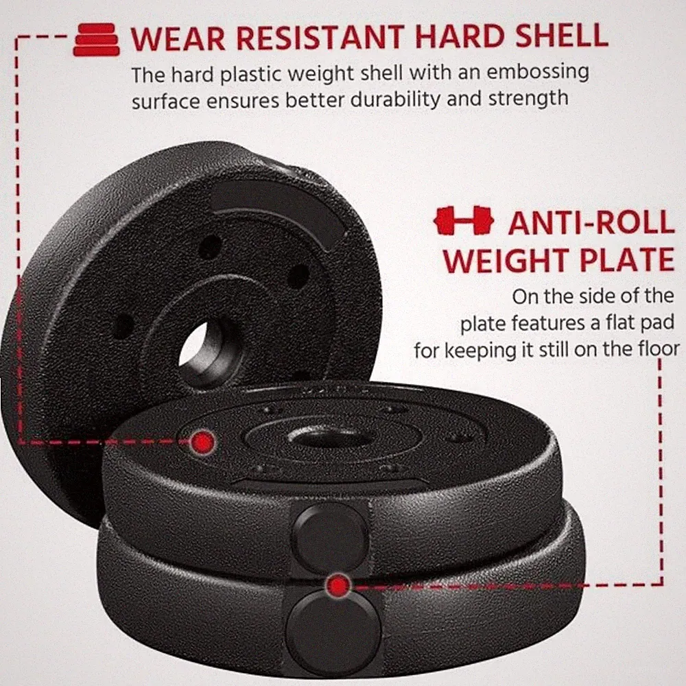 Kurzhantel Langhantel Hantelscheibe 1,25kg-2,5kg Platten Home Fitness Workout Bar Gym