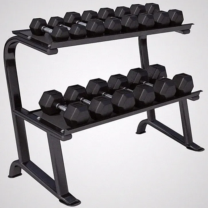 Kurzhantel Set Hexagon 237 kg inkl, Ablage