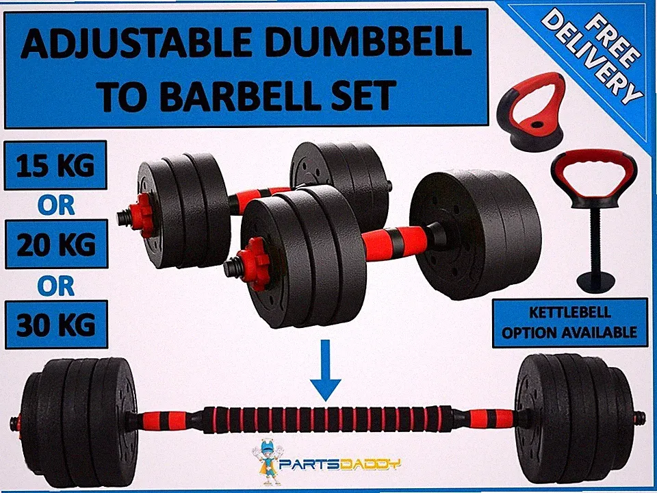 Kurzhanteln Langhantel Set mit Pleuel verstellbar Hantel Home Gym Neu 36-1