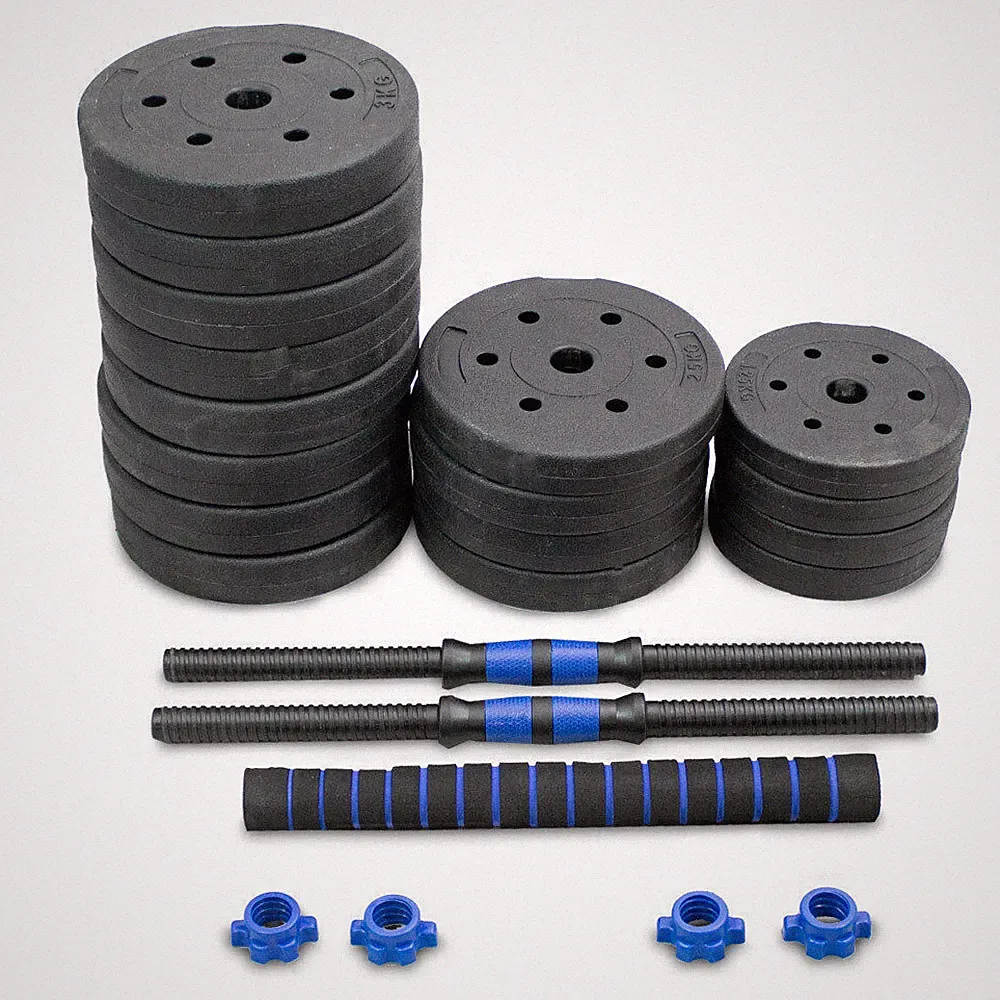 LACESTONE 2in1 Hantelset 40kg Kurzhantel Langhantel
