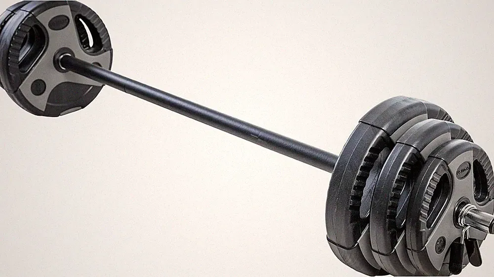 Langhantel-Set Für Das Fitnessstudio Zu Hause, Mit 140 Cm Gepolsterter Stange, V