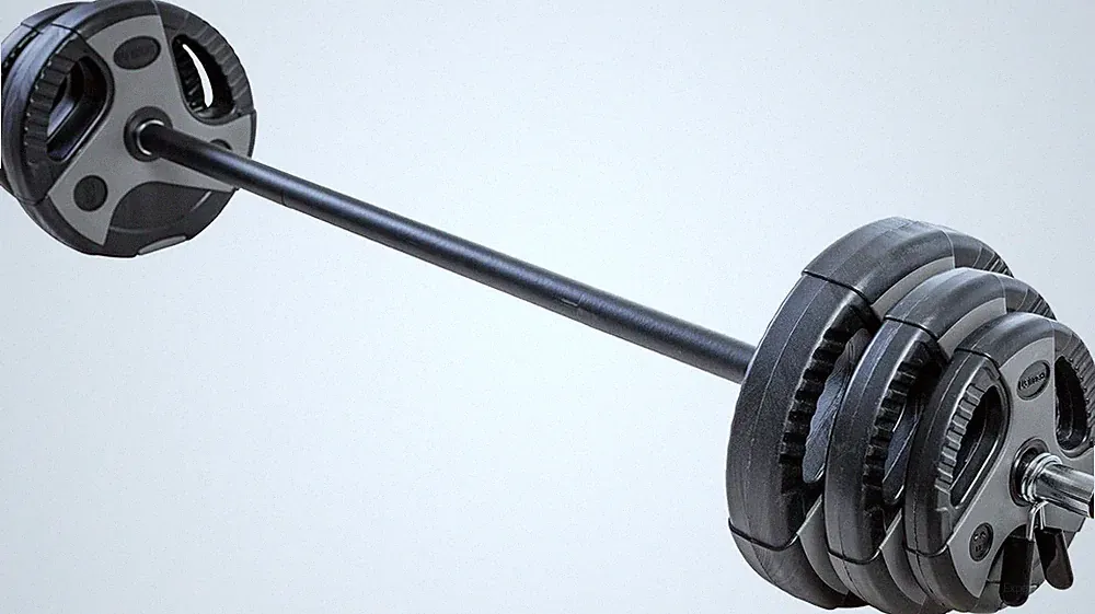 Langhantel-Set Für Das Fitnessstudio Zu Hause, Mit 140 Cm Gepolsterter Stange, V