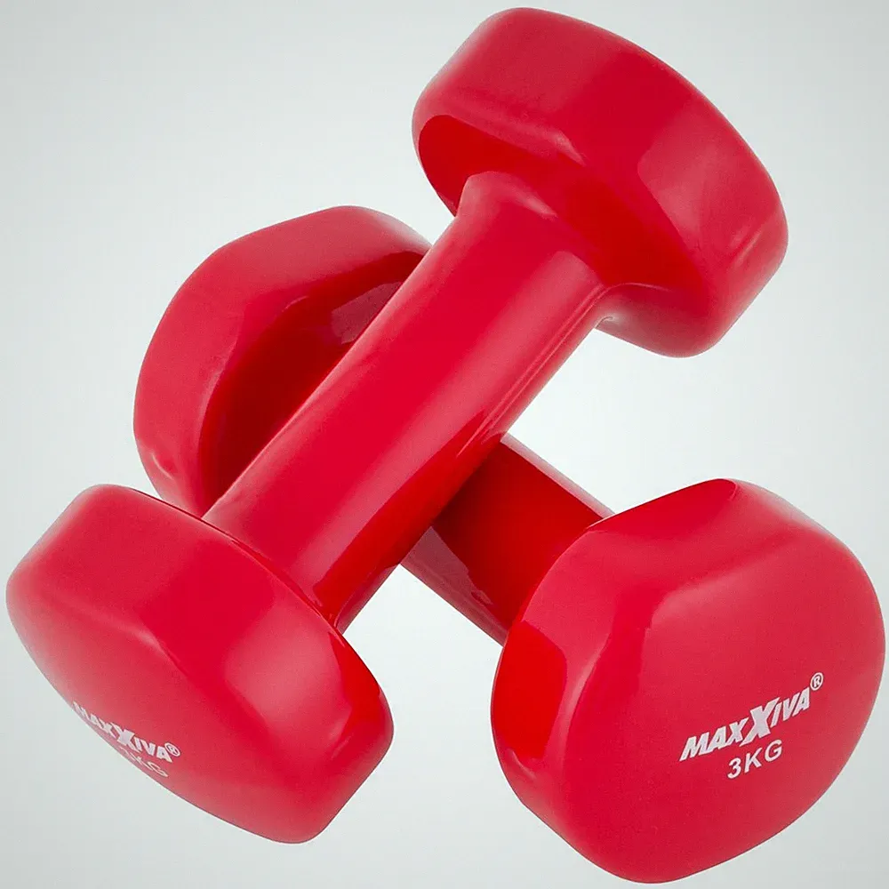 MAXXIVA 2 x 3,0 kg Hantelset Stahl Vinyl