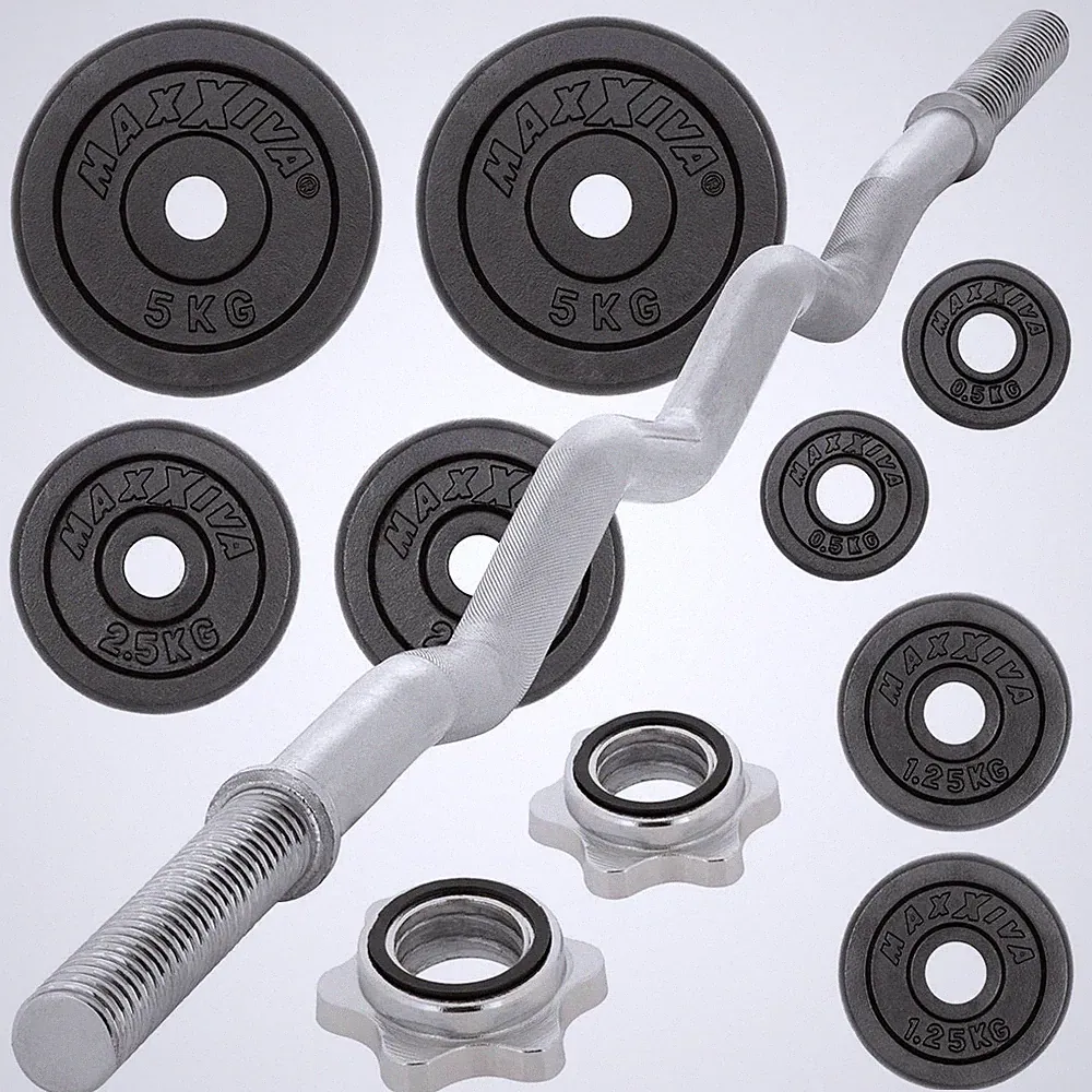 MAXXIVA Curl-Set 26 kg Gusseisen