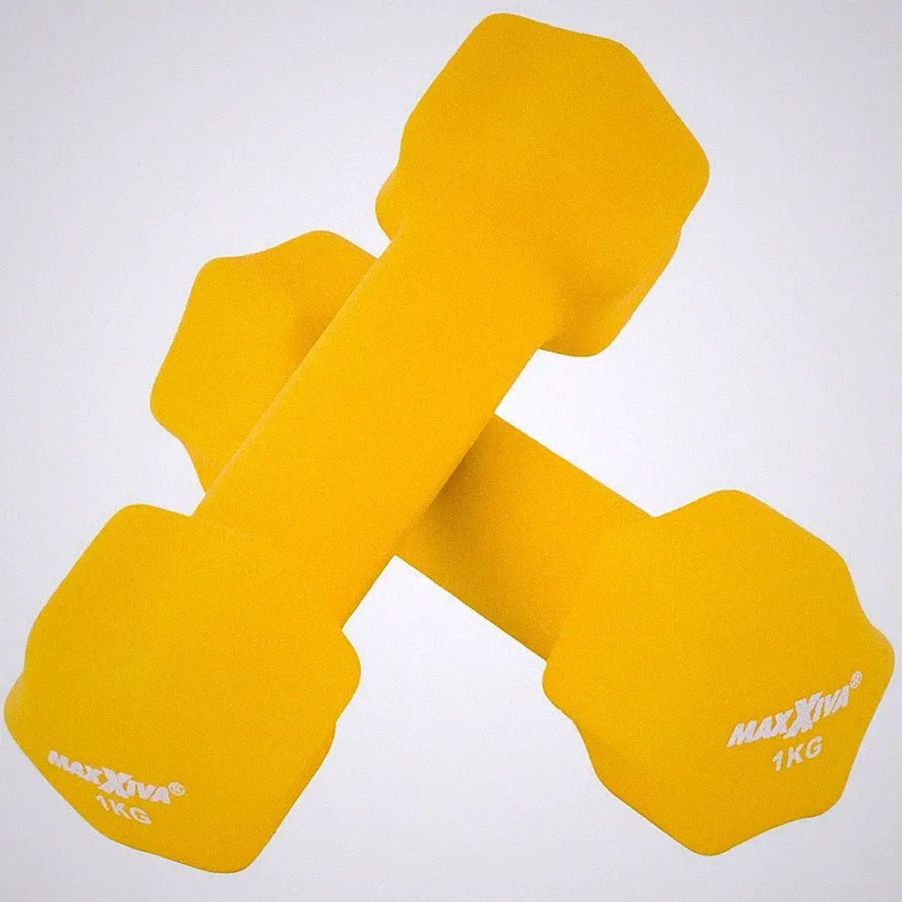 MAXXIVA Hantel-Set gelb Neopren