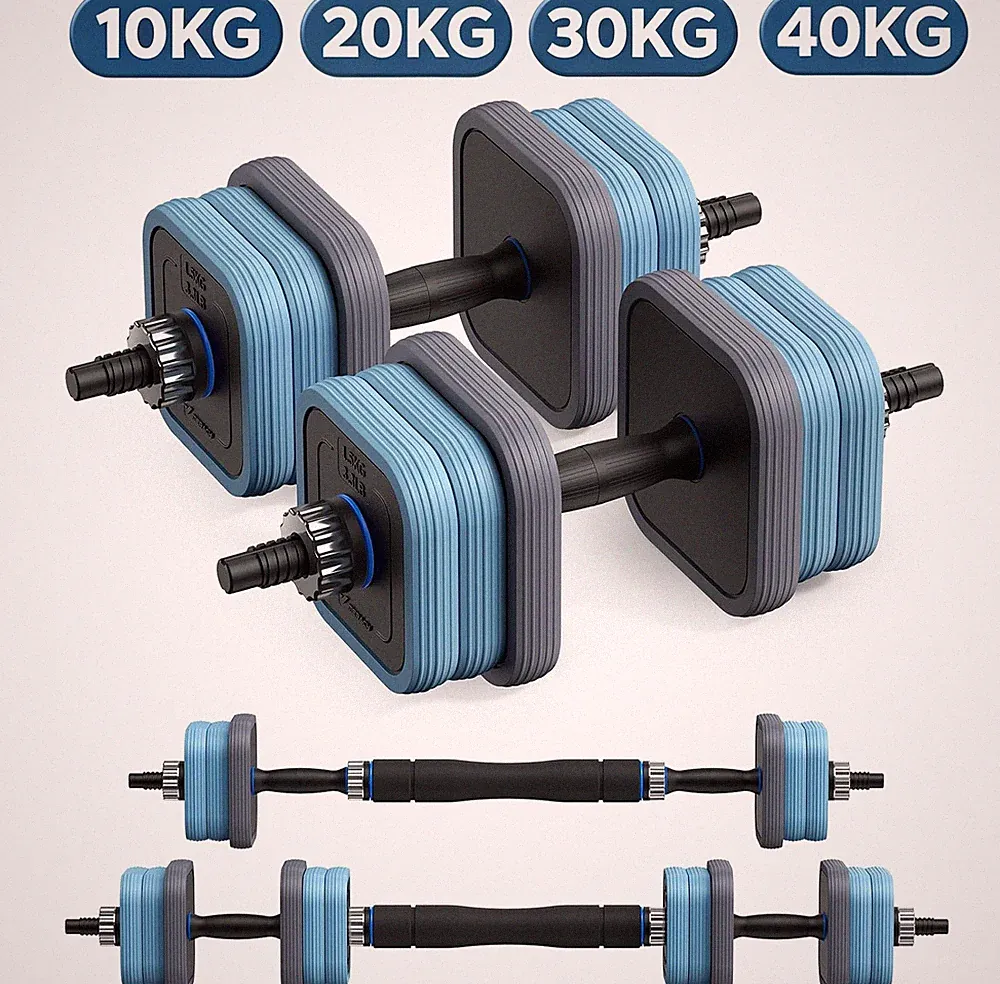 Merach 3 in 1 Verstellbar Dumbbell Hanteln Set Kurzhanteln Krafttraining Zuhause