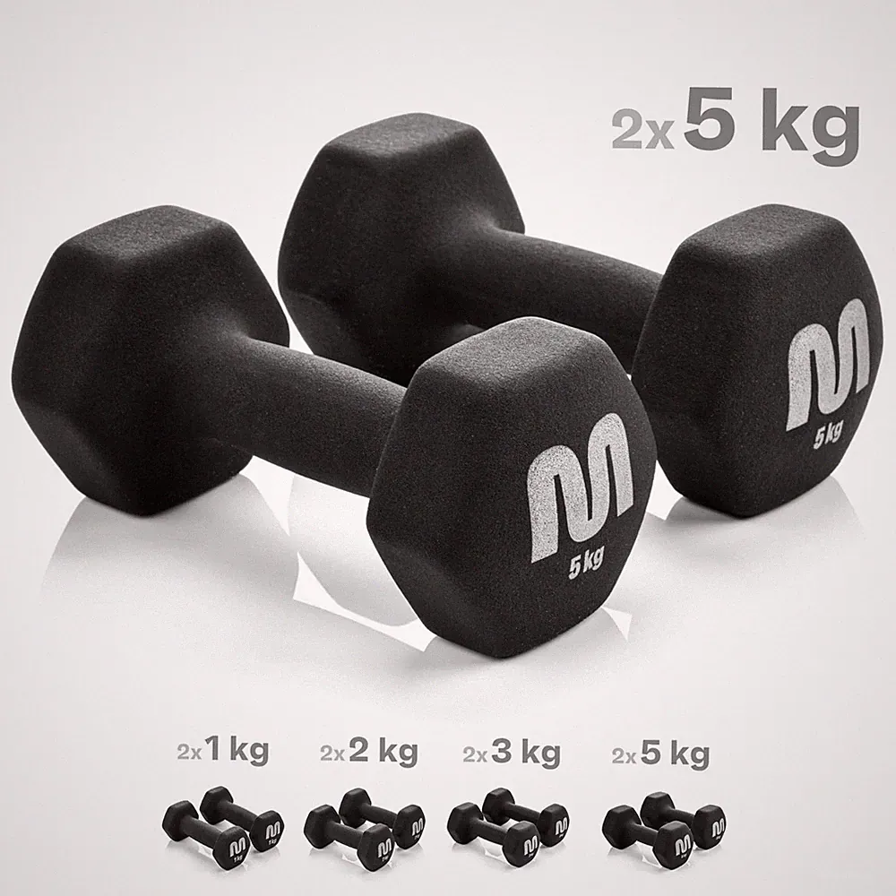 meteor Neopren Hanteln Set 1-5 kg