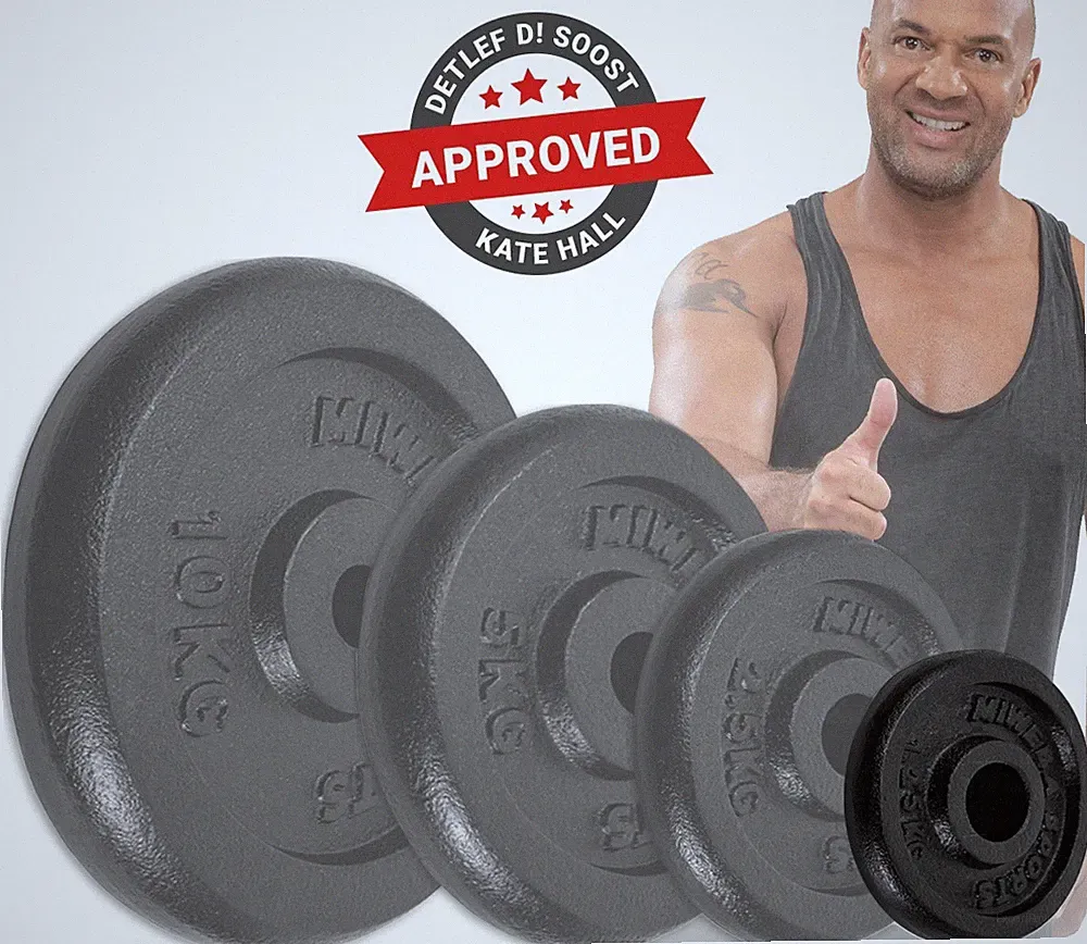 Miweba Sports 4 x 1,25 kg Hantelscheiben