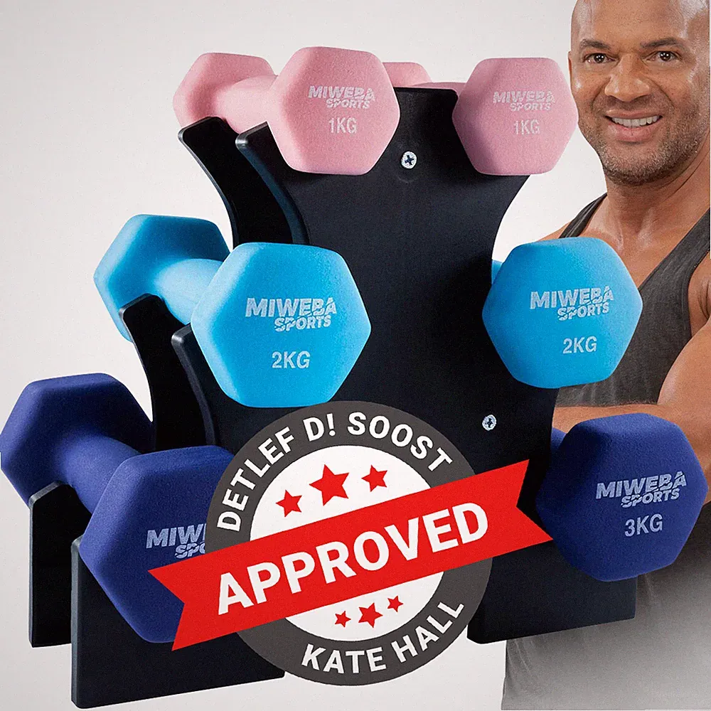 Miweba Sports Gymnastikhantel-Set 6 kg