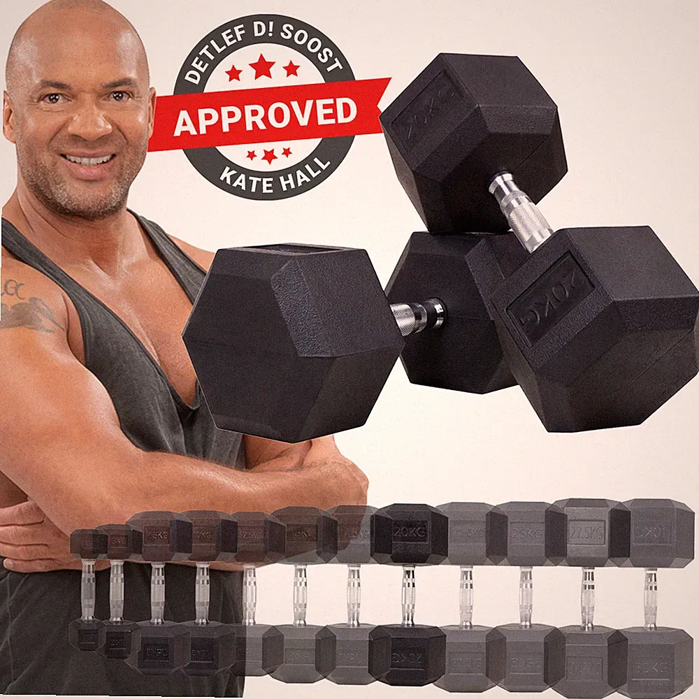 Miweba Sports Hexagon Kurzhanteln Set 5 kg