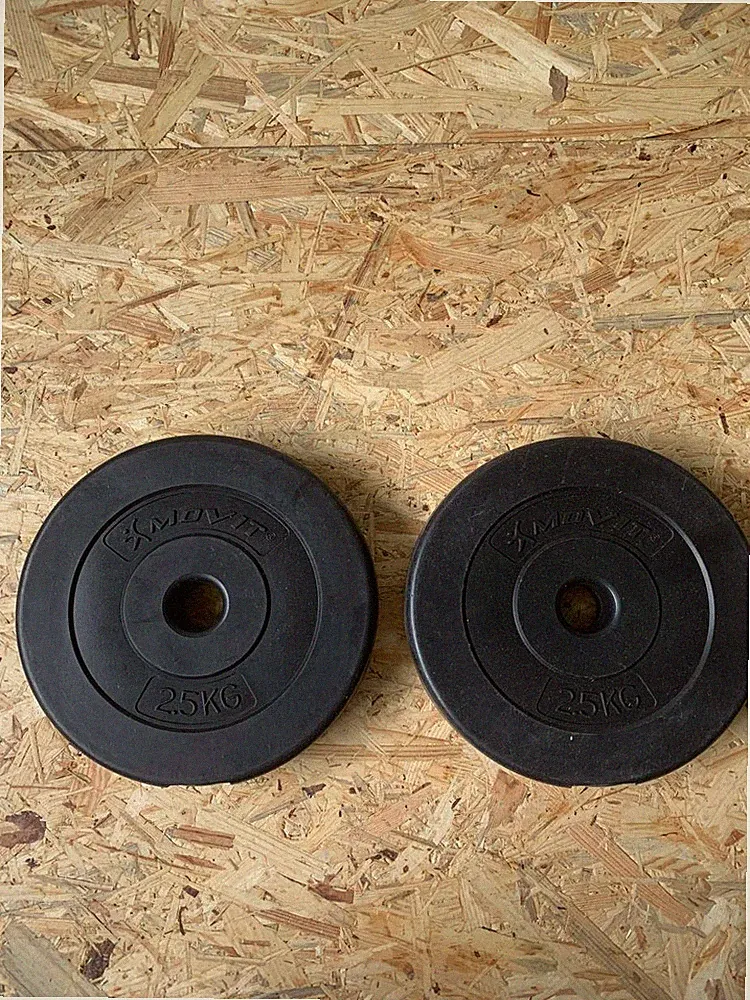 MOVIT Hantelscheiben Set 2x 2,5 kg Kunststoff