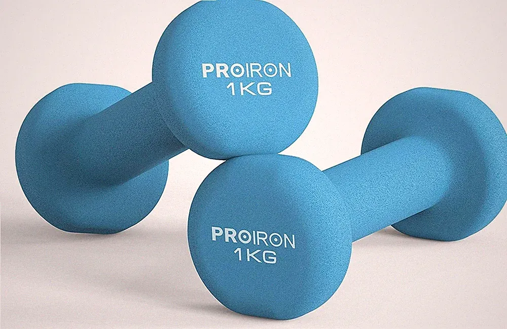 Proiron Neopren Kurzhanteln 2x1kg Blau