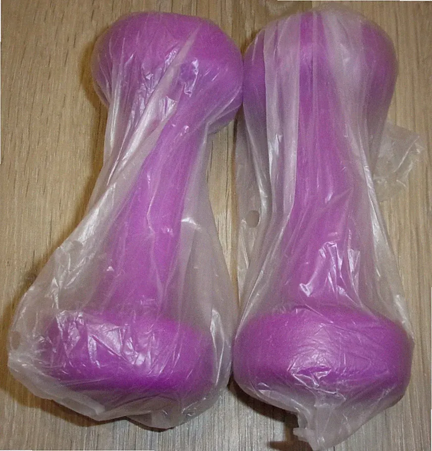 Neu Set lila Neopren beschichtete Hanteln Hand Gewichte Training Gym Fitness