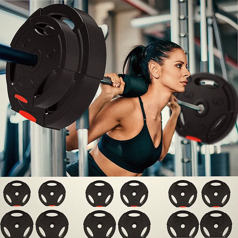 Olympia Hantelscheiben Set für Home Gym, schwarz