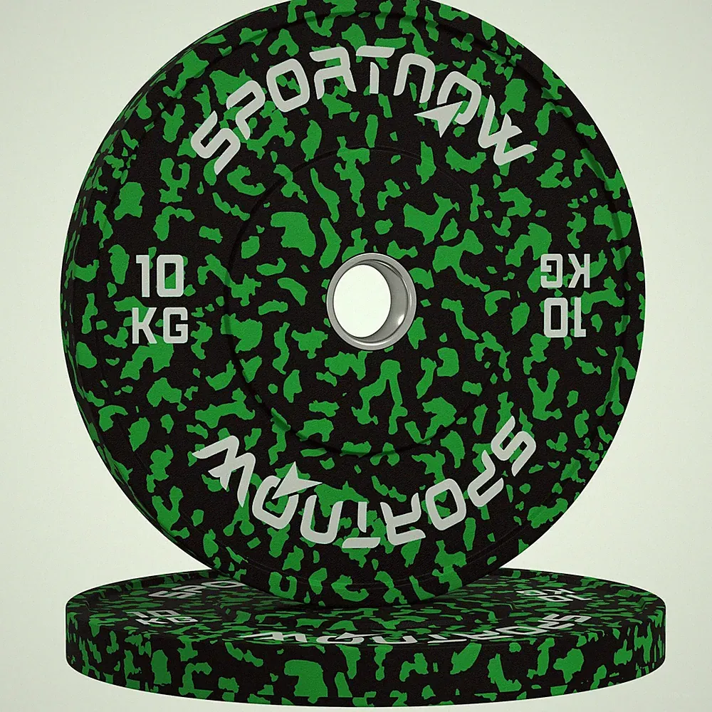 Olympia Hantelscheiben Set, Vollgummi Bumper Plates Hantelscheiben mit 2"/5cm